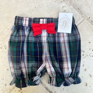 The Beaufort Bonnet Company Plaid Shorts with Red Bow